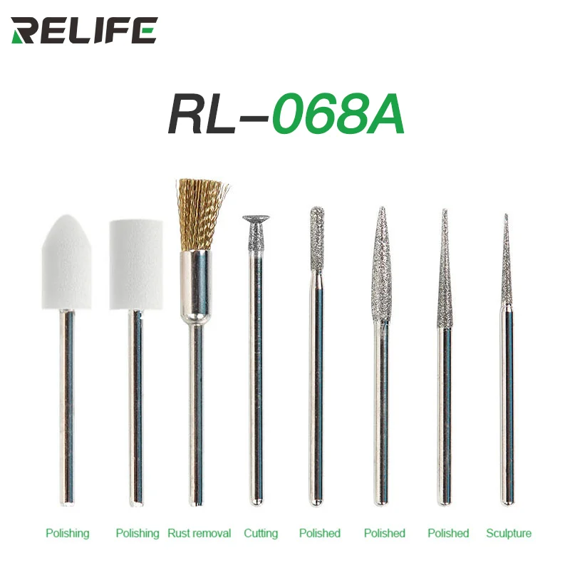 RELIFE RL-068 Electric Adjustment Grinding Pen for Mobile Phone CPU Repair Cutting Tool Mini Grinding Polishing Pen Machine Kit