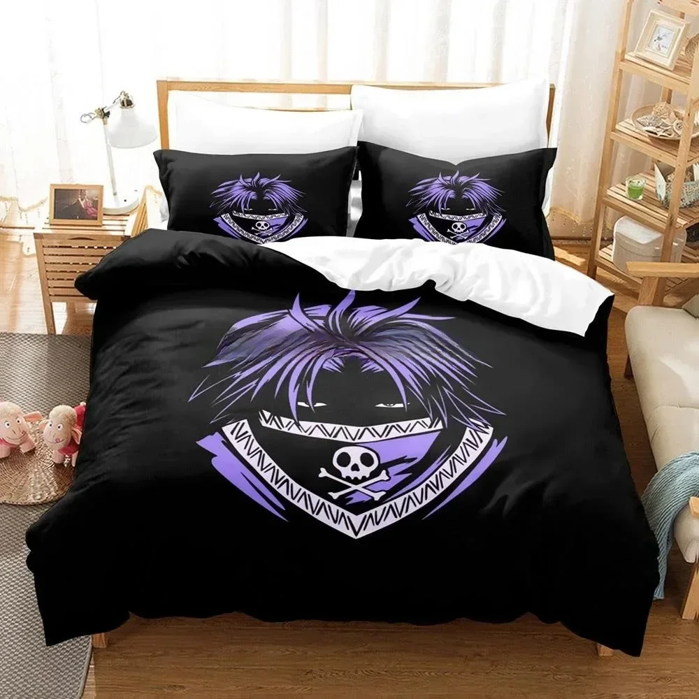 3D Printing Anime HUNTER×HUNTER Feitan Bedding Set Single Twin Full Queen King Size Bed Set Aldult Kid Bedroom Duvetcover Sets