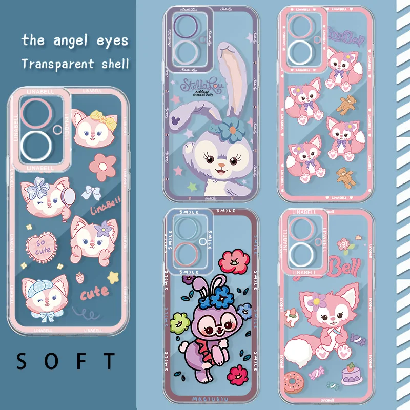 LinaBell StellaLou Angel Eye Phone Case For OPPO A 55 54 53 52 38 36 35 33 32 31 16 15 9 8 7 5 S E K 2019 2020 2021 Funda Soft