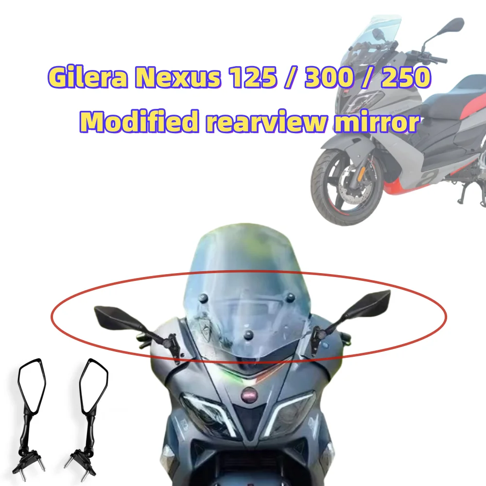 Nouveau Fit Gilera Nexus 125 / 300 / 250 rétroviseur de cambio de vitesse arrière spécial rétroviseur d'athlétisme pour
