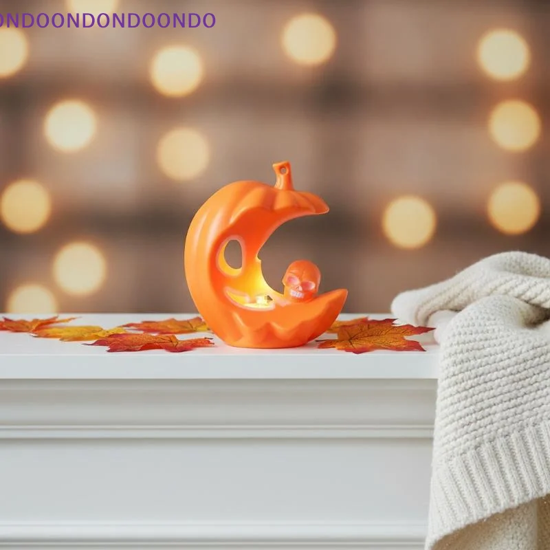 Halloween LED Pumpkin Lights Battery Operated Flickering Warm Light 12 Pack for Home Party Tabletop Decor Free Shipping