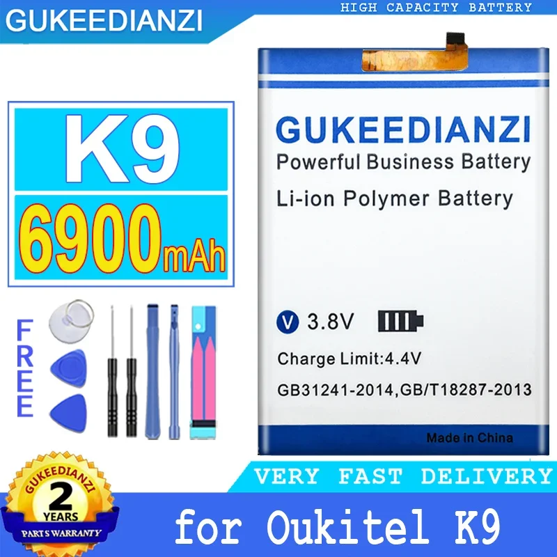 

Аккумулятор большой емкости для мобильного телефона 6900 мАч для OUKITEL K9 для OUKITEL K 9, аккумуляторы