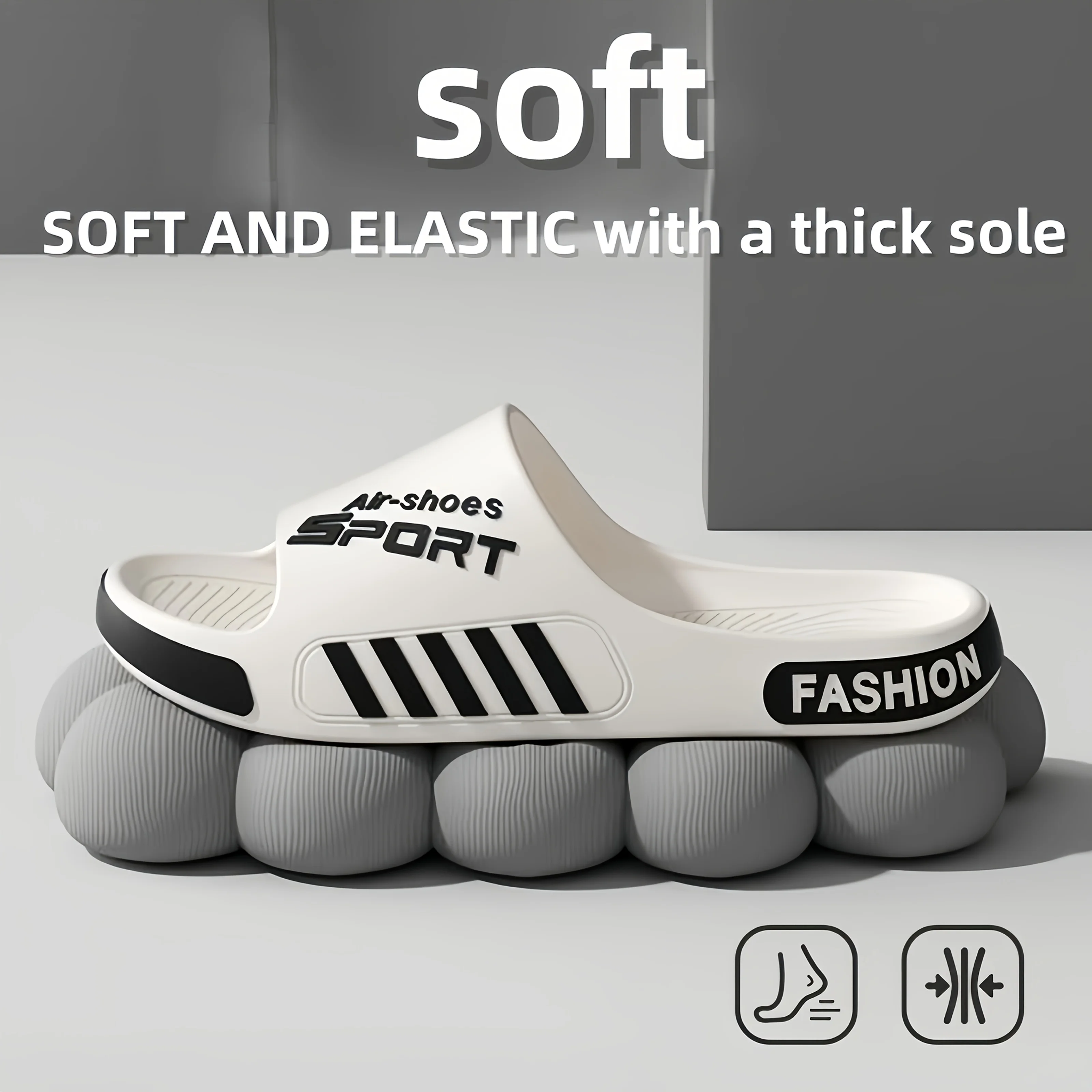 Men's Sport Style Outdoor Slippers Anti-Slip Lightweight for Home And Beach Outdoor Use Comfortable Footwear image 4
