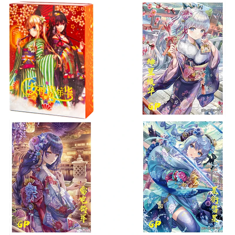 Goddess Carnival NNS-02 TCG Box Collection card Child toy Raiden Shogun Yae Miko Anime People cards