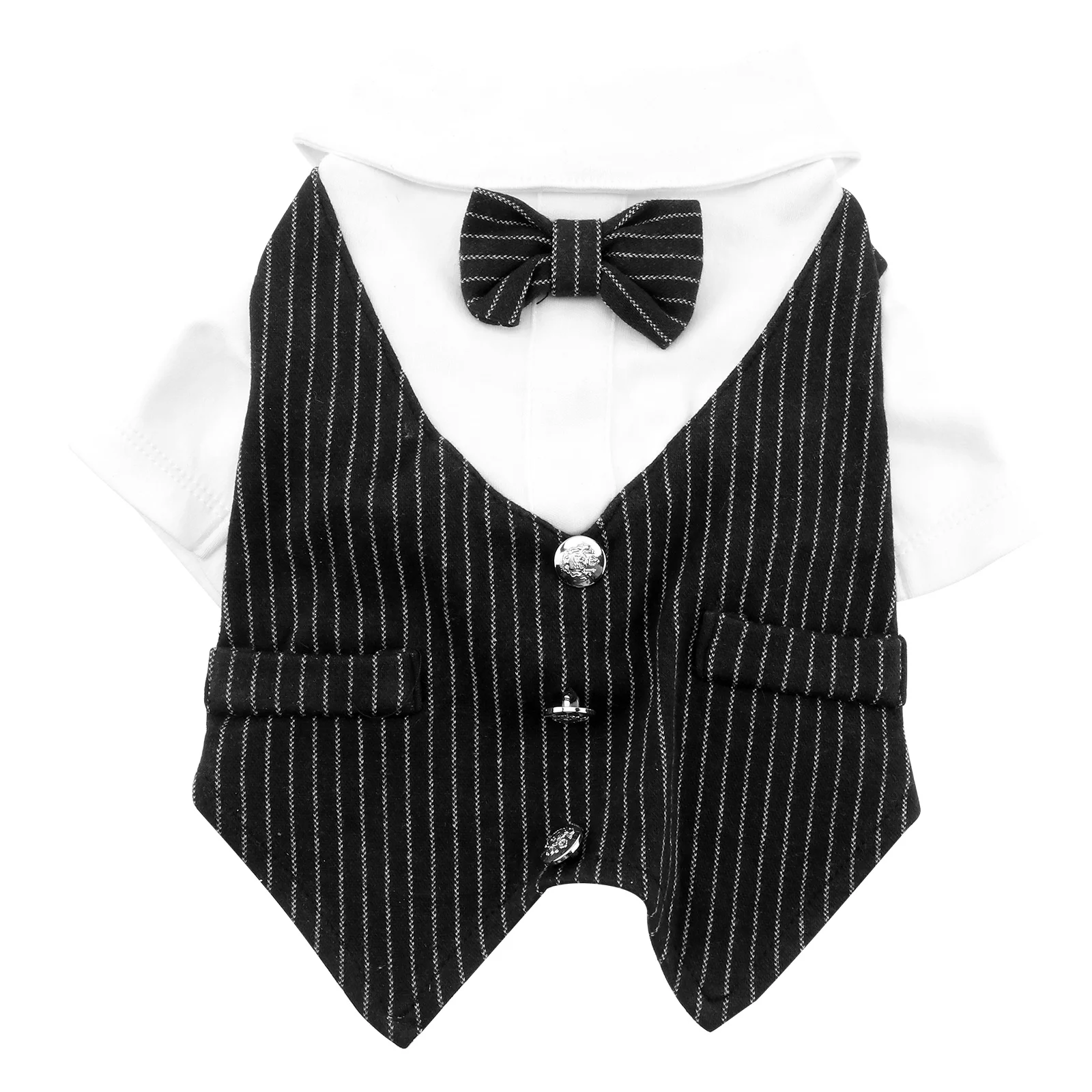 

Dog Suit Dress Gentleman Pattern Polyester Pet Costume For Small Dogs Wedding Birthday Photo Party Comfortable Fast Drying