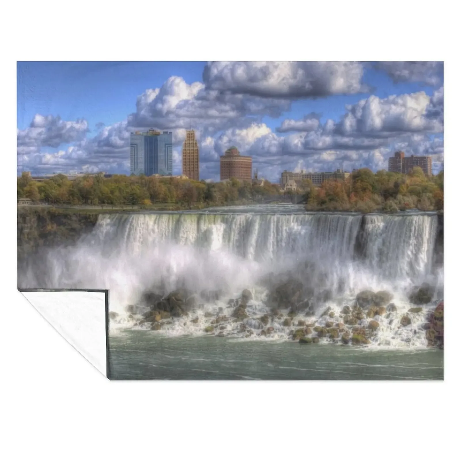 

Niagara Falls Canada Throw Blanket Luxury Winter beds Shaggy Polar Blankets