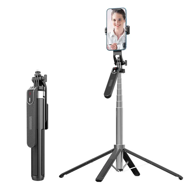 DISXG P180 Mini Selfie Stick Tripod Phone Tripod Stand 360 Degree Rotating Remote Control Selfie Sticks Live Stand