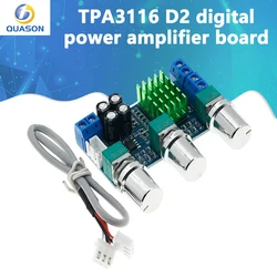 Placa de Amplificador de Áudio Digital de Alta Potência Estéreo Dual-Channel, XH-M567, TPA3116D2, 80W x 2