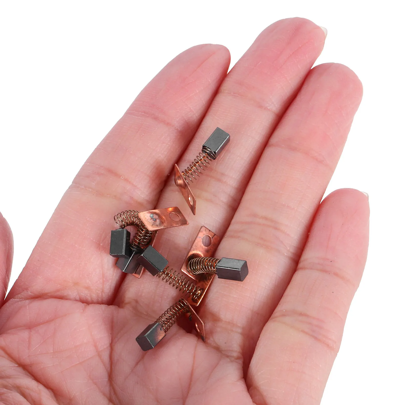 5 Pairs Carbon Brushes for Power Tools – Compatible with Hand Drills, Angle Grinders & Rotary Tools