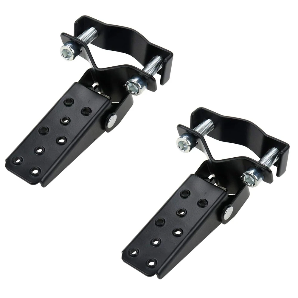 

Foldable Foot Pedals Universal Frame Clamp-On Type Folding Foot Step Pegs for Motorcycle (Chrome Plated) Pack of 2