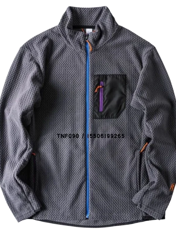 Outdoor Sports Fleece Jacket Zipper Collar Warm Casual Outerwear for Men And Women Tagkita Brand Regular Thickness Cold Proof