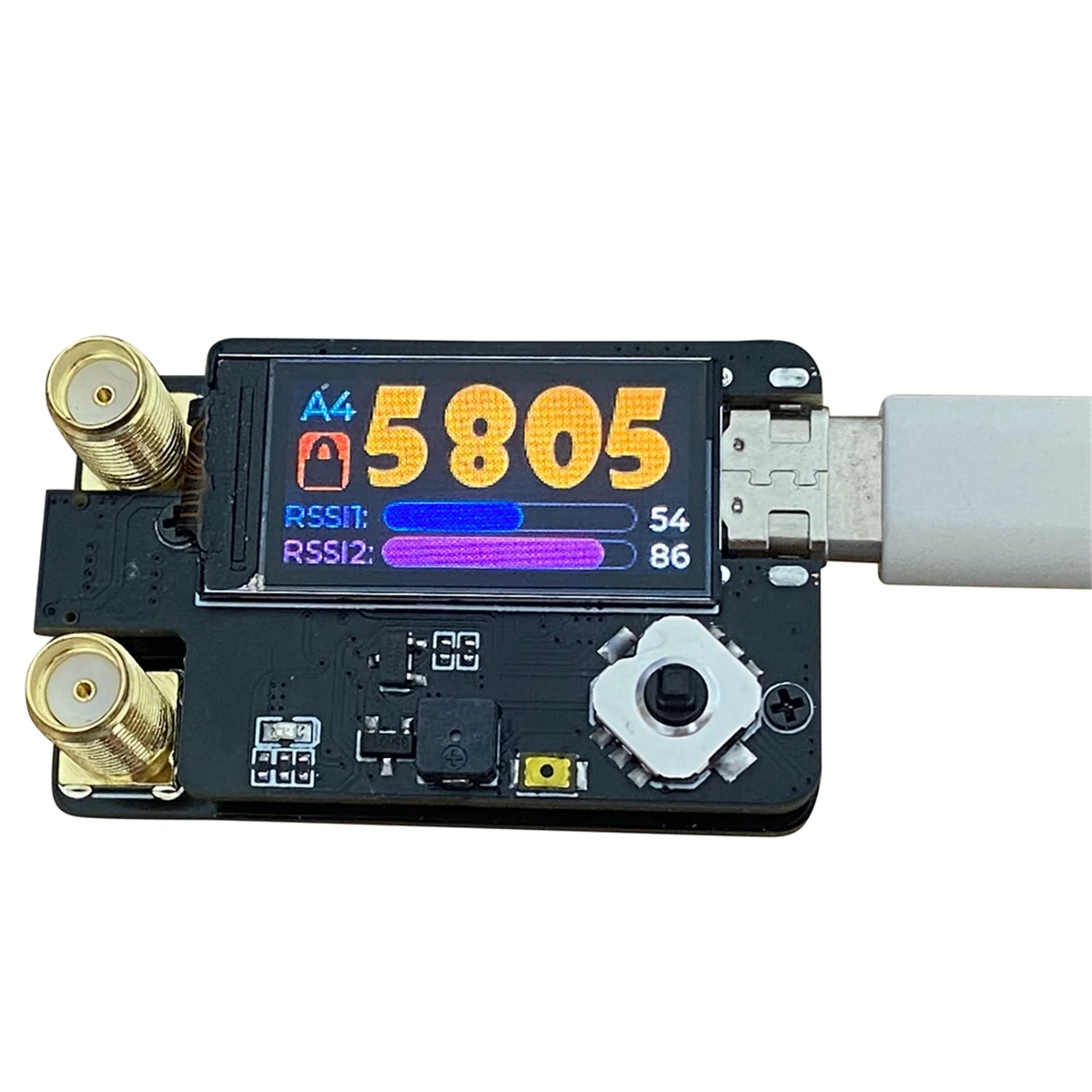 Esp32 rx5808 5.8g plus módulo receptor de antena dupla para/fatshark/v1 v2 fpv drone óculos, sma fêmea