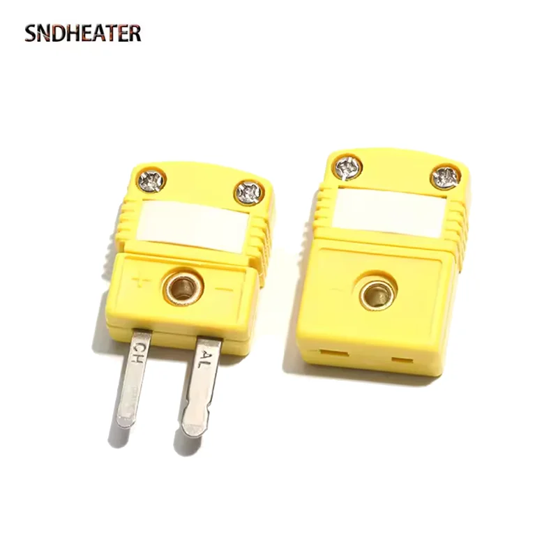 SNDHEATER Тип K/T/J/E/N/C Разъем для термопары Высокотемпературный измерительный женский и мужской мини-разъем Двухконтактный монтаж на панели