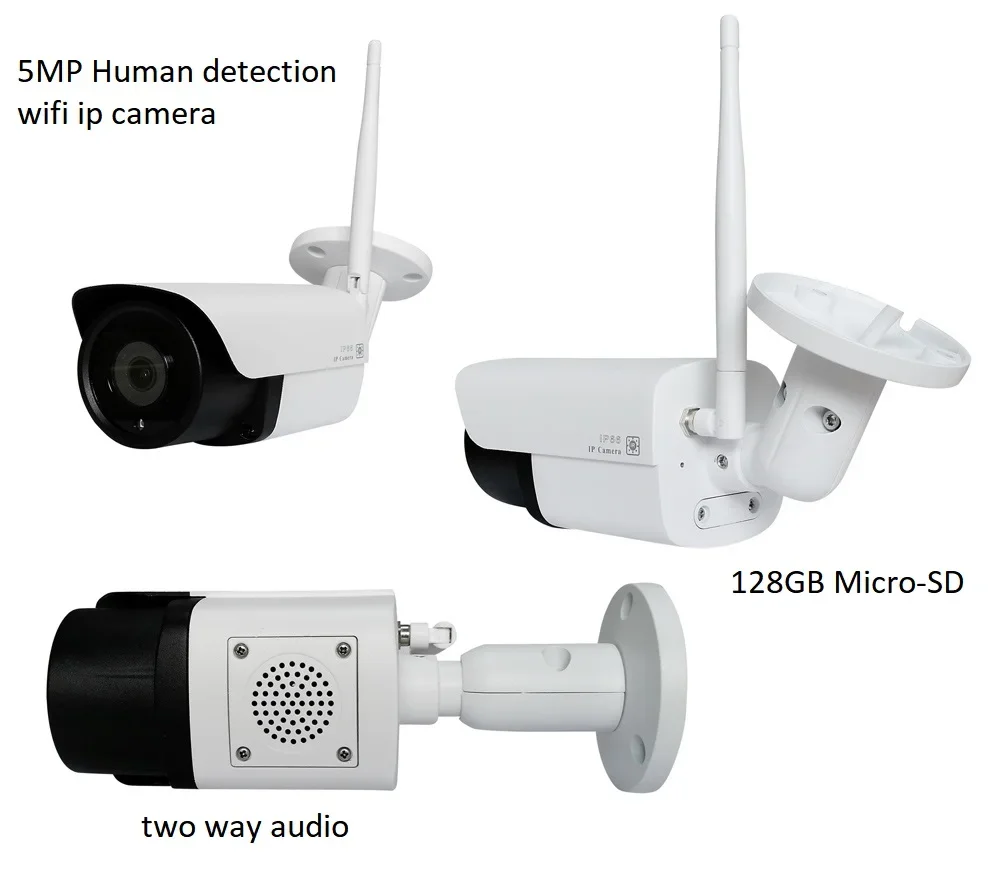 High Quality Two-way Audio 5MP Tuya Smart Wireless HD IP Wifi Human Detection Intelligent Alarm Camera Smart Life