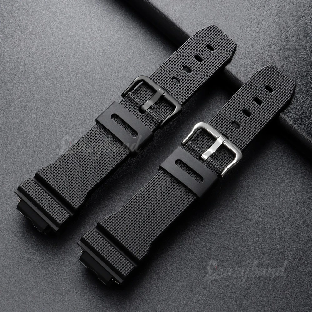 WatchBand for Casio DW6900/5600 GM2100 GA-2100/100/120 Series Replacement Strap Black Silicone Men' Watch Accessor Bracelet 16mm