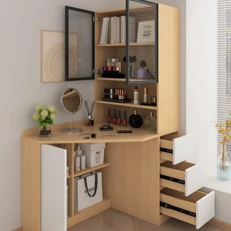 Locker integrated triangular corner, premium cosmetic cabinet