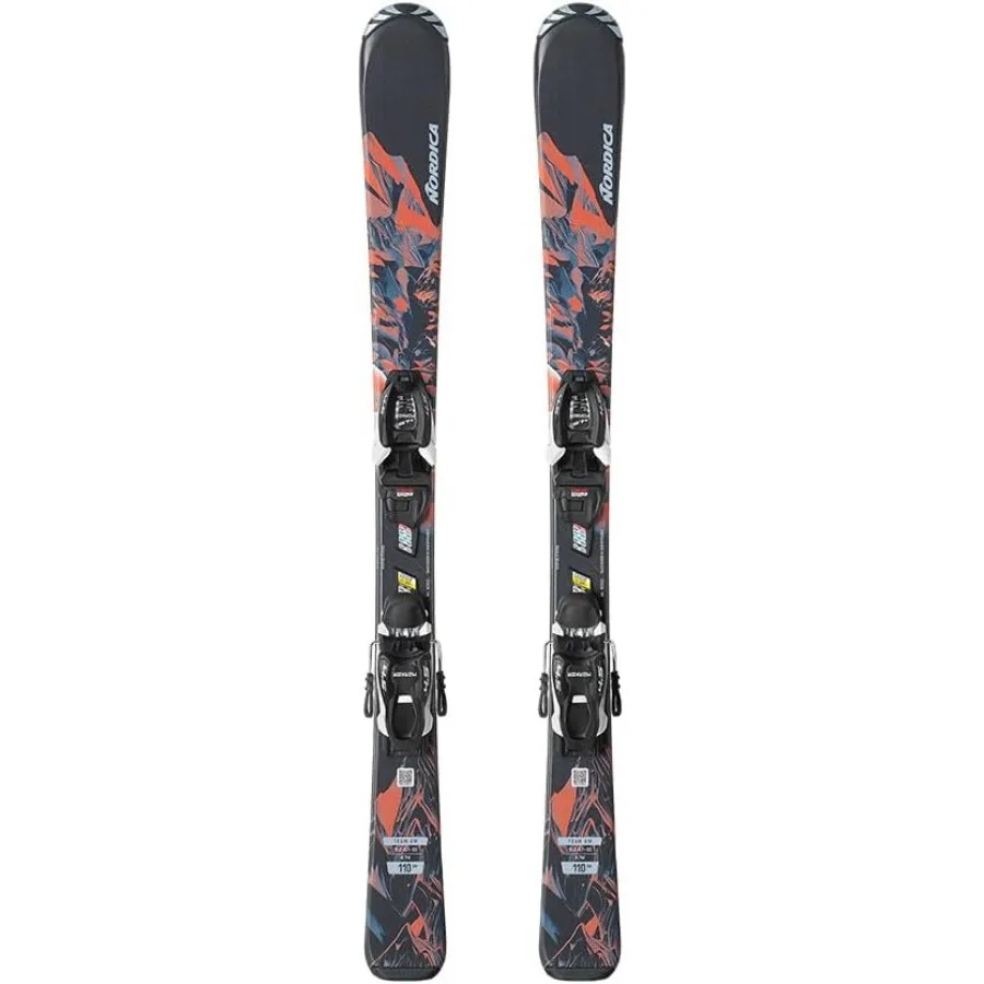 

Junior's Team Am 110150 AllMountain Flexible Maneuverable Skis with J7.0 FDT Bindings Winter Sports
