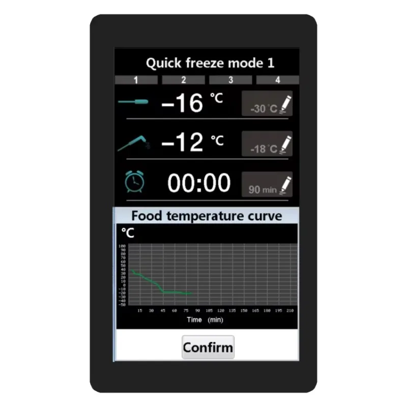

SF486 Quick Freezer Color Touch Screen Thermostat Digital Temperature Controller