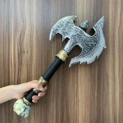 Beast Battle Skeleton Axe Game Cosplay Tomahawk Axe Prop Weapon Warrior Axe Blade Safety PU Model Halloween Cos Toy Gift