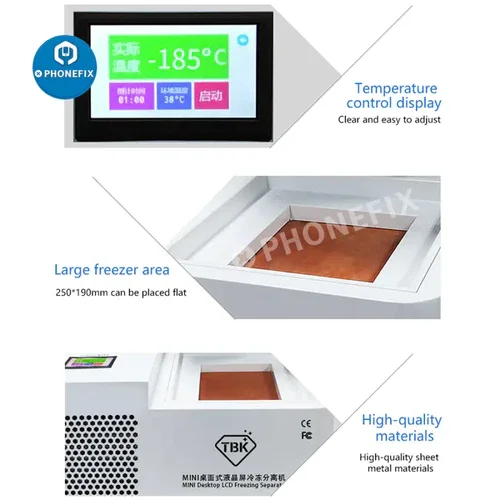 TBK-578 Automatic LCD Screen Freezing Separating Machine for iPhone Samsung iPad Damaged Screen Separating Delamination Tool