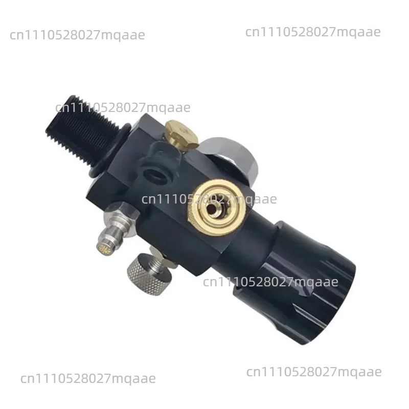 With Quick Connector M18x1.5 Dual Meter Gas Cylinder Valve 30Mpa High-Pressure Gas Cylinder Valve Inflatable Adapter