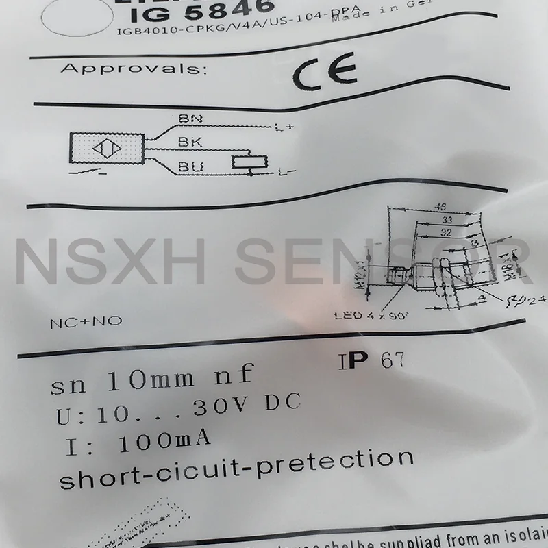 

IG5497 IG5602 IG5846 IG5806 IG5772 IG5240 New High Quality Inductive Sensor