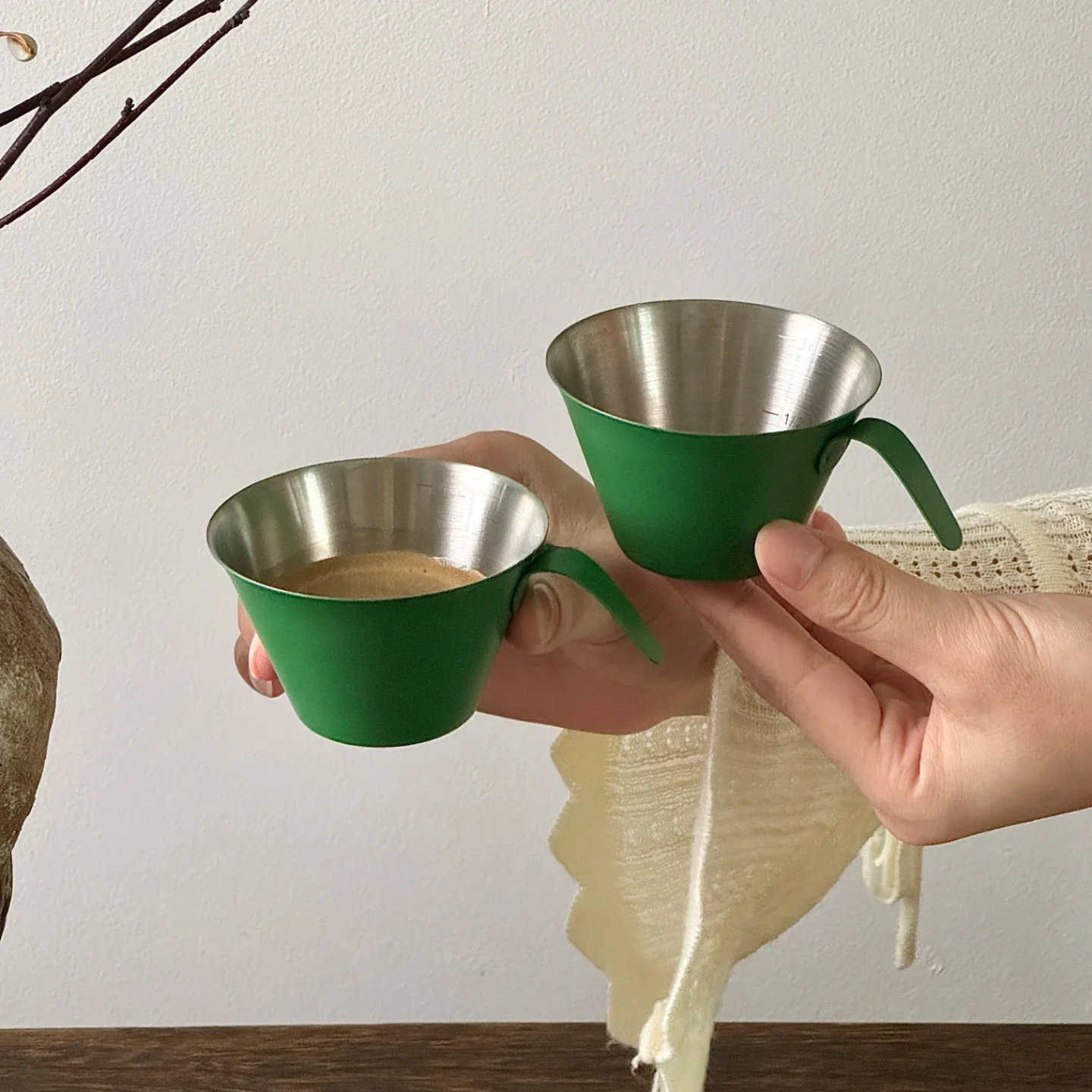 Taza de Extracción de Cé de o Inoxidable con Escala, Taza para Espro, Medición de Onzas para Licores, Equipo para Ca...