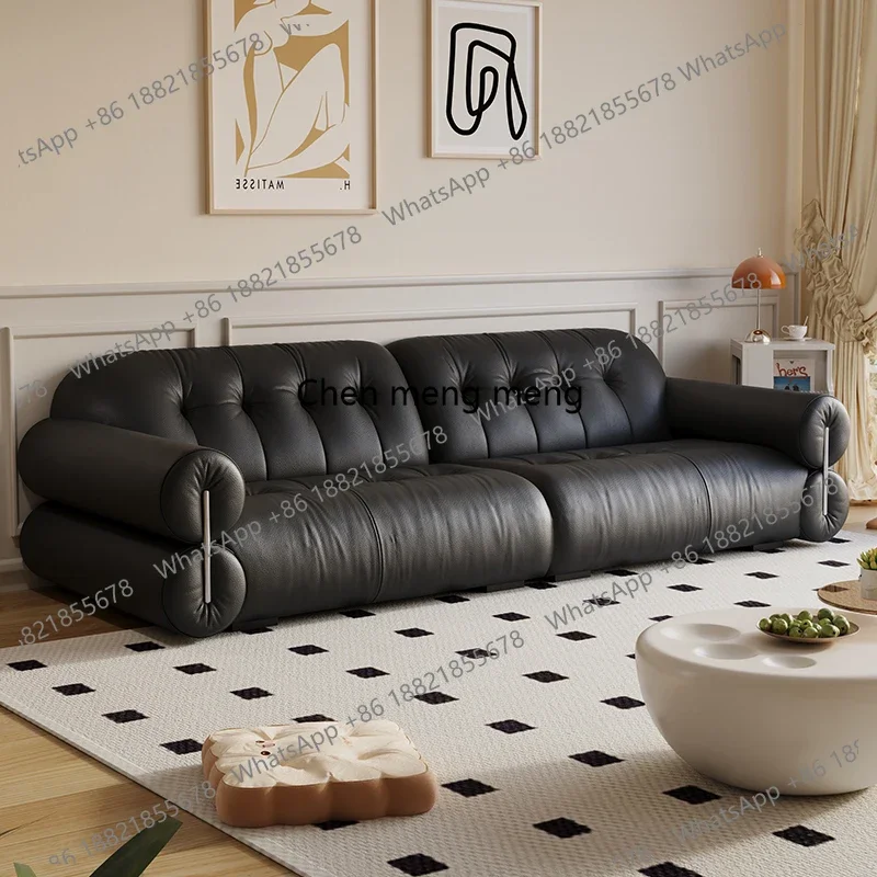 

RR Sofa Stylish Faux Leather Sectional Sofa Modern Minimalist Design Perfect Luxury Living Room Chic Corner Furniture Accessori