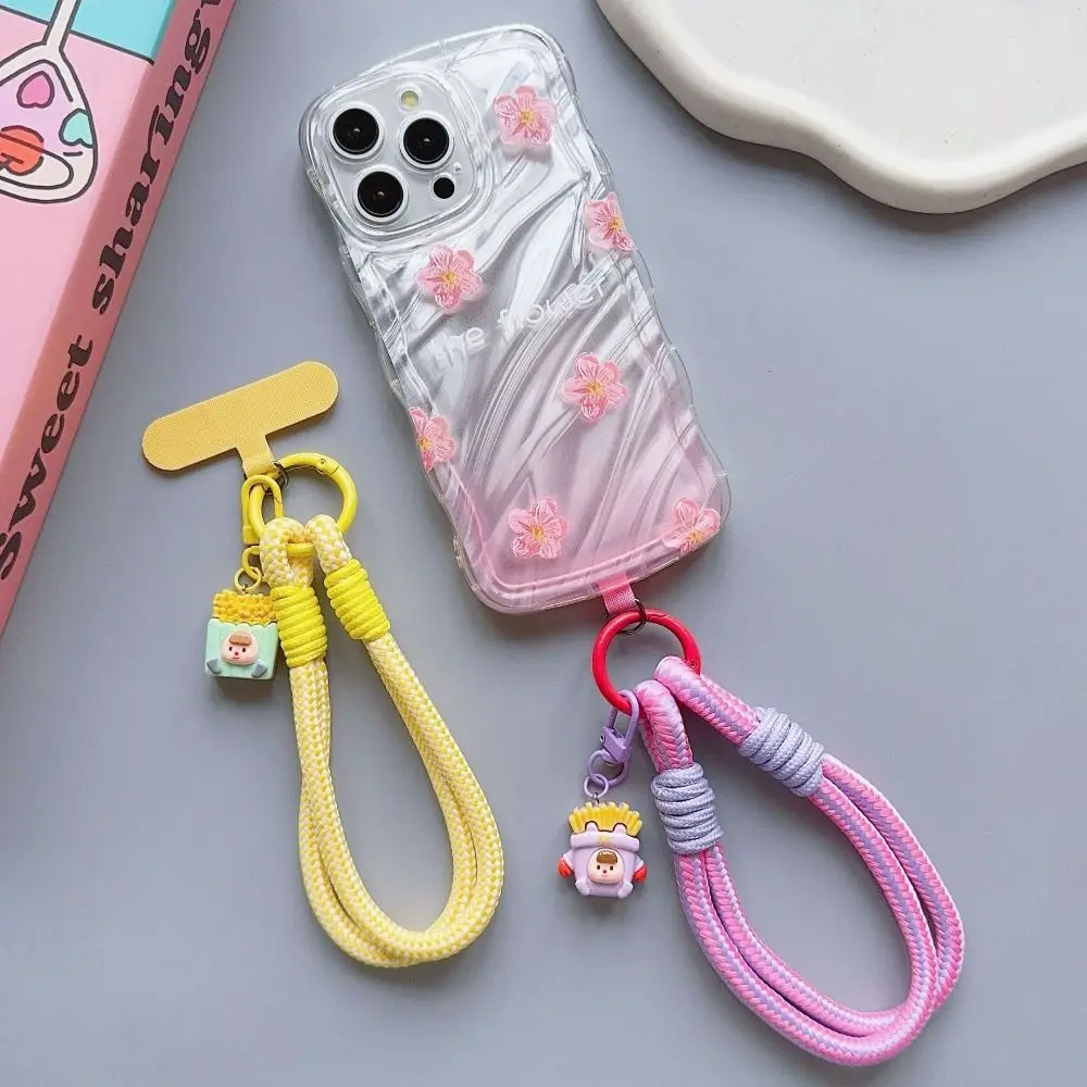 

Portable Universal Short Mobile Phone Lanyard Cute Charming Girls Phone Chain Anti-lost Colorful Phone Case Keychain Outdoor