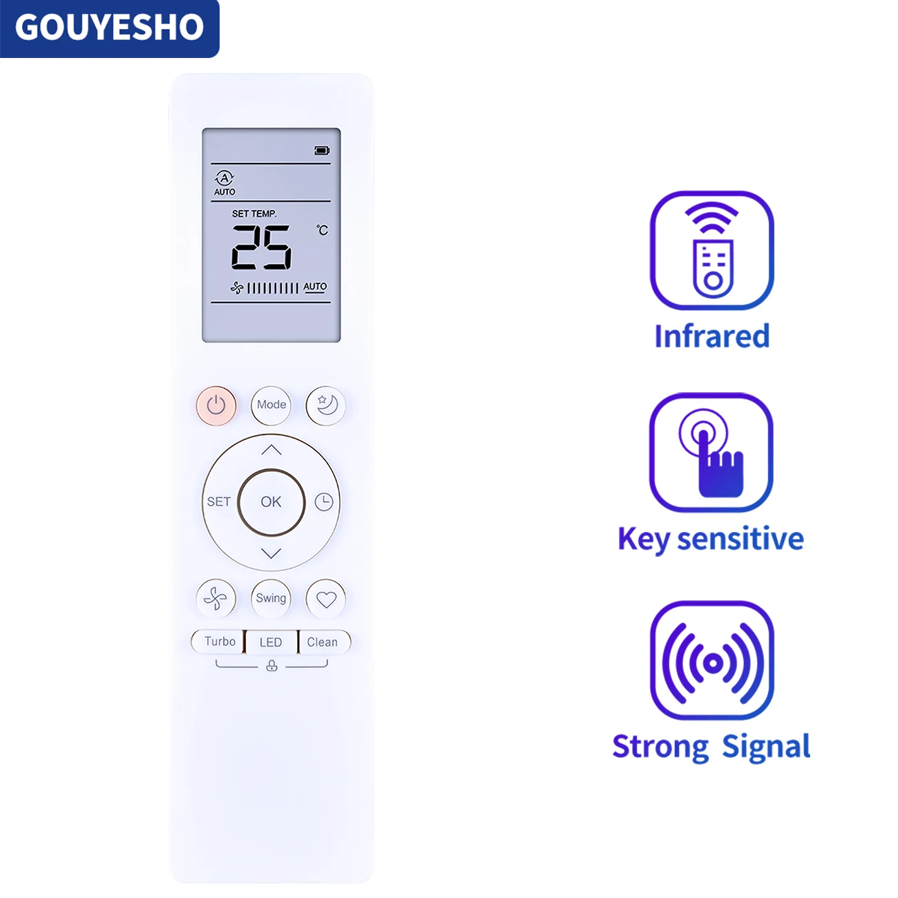 New RG10B(B)/BGEF For Midea AC A/C Remote Control RG10B(B2)/BGEF RG10B1(B)/BGEF Air Conditioner Remote Control