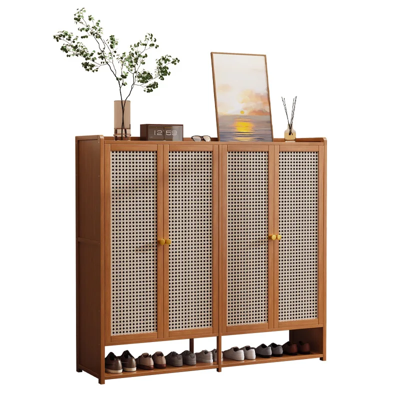 

Shoe cabinet light luxury household simple dust-proof door space-saving artifact put indoors