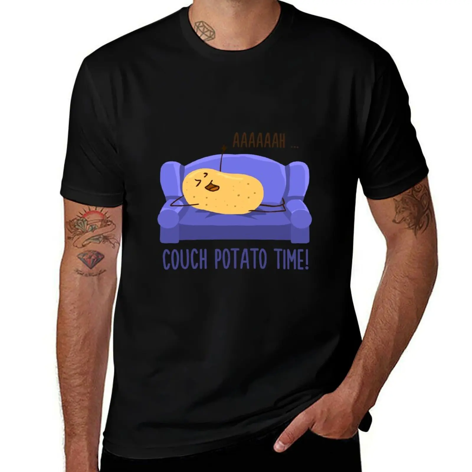 Couch Potato T-Shirt Work Wear Lightweight Tee T-Shirt