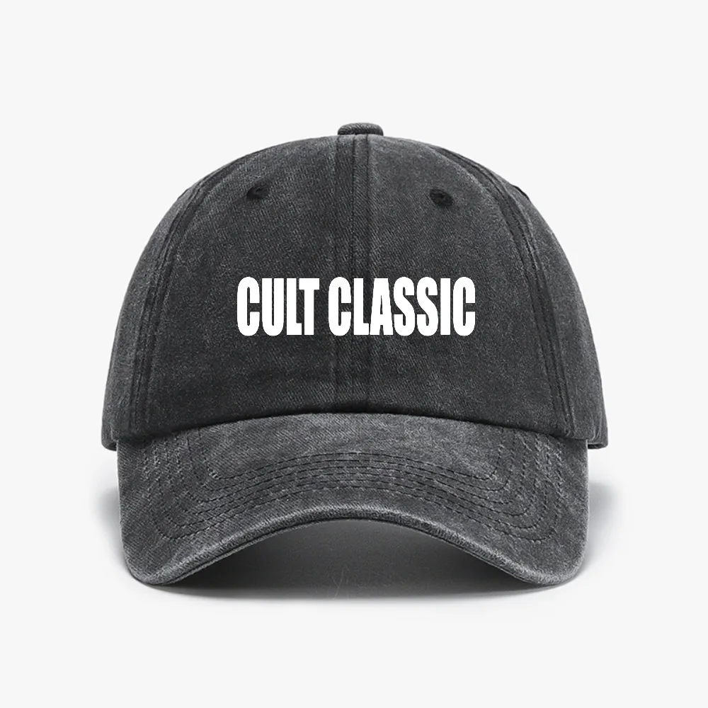 

Cult Classic Charli XCX Brat Tour Golf hat Fashion Men Aesthetic Retro Washed denim baseball cap