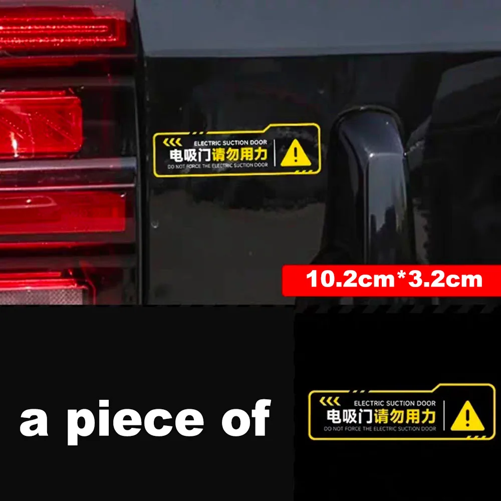 Electric Suction Door Warning Sticker For GWM Haval H10 2026 Stainless Steel/TPU Tailgate Reminder Decal Exterior Accessories