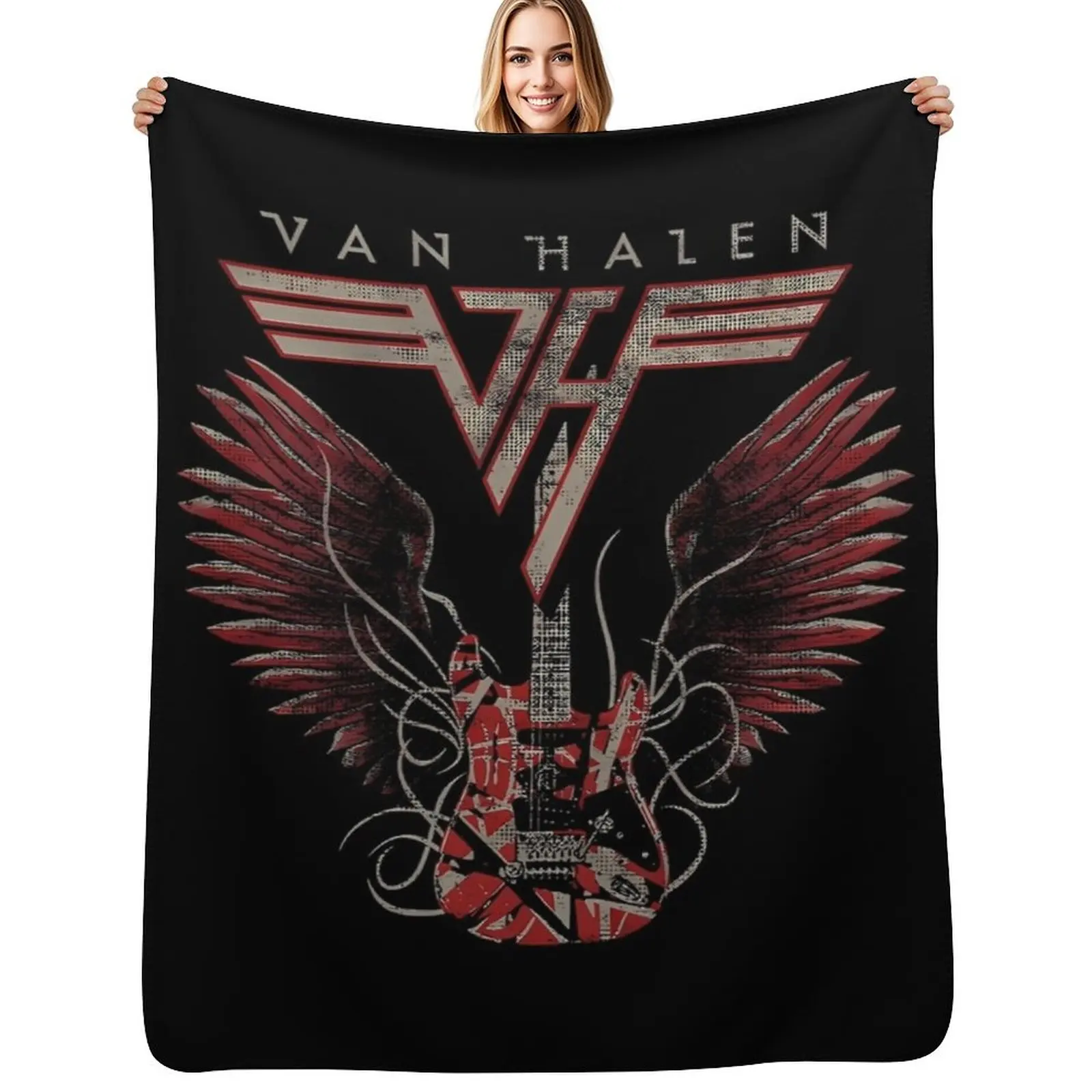 

Vintage Hard Rock Band - Classic Tour 2024 Throw Blanket Color Fast Cozy Throw Blanket