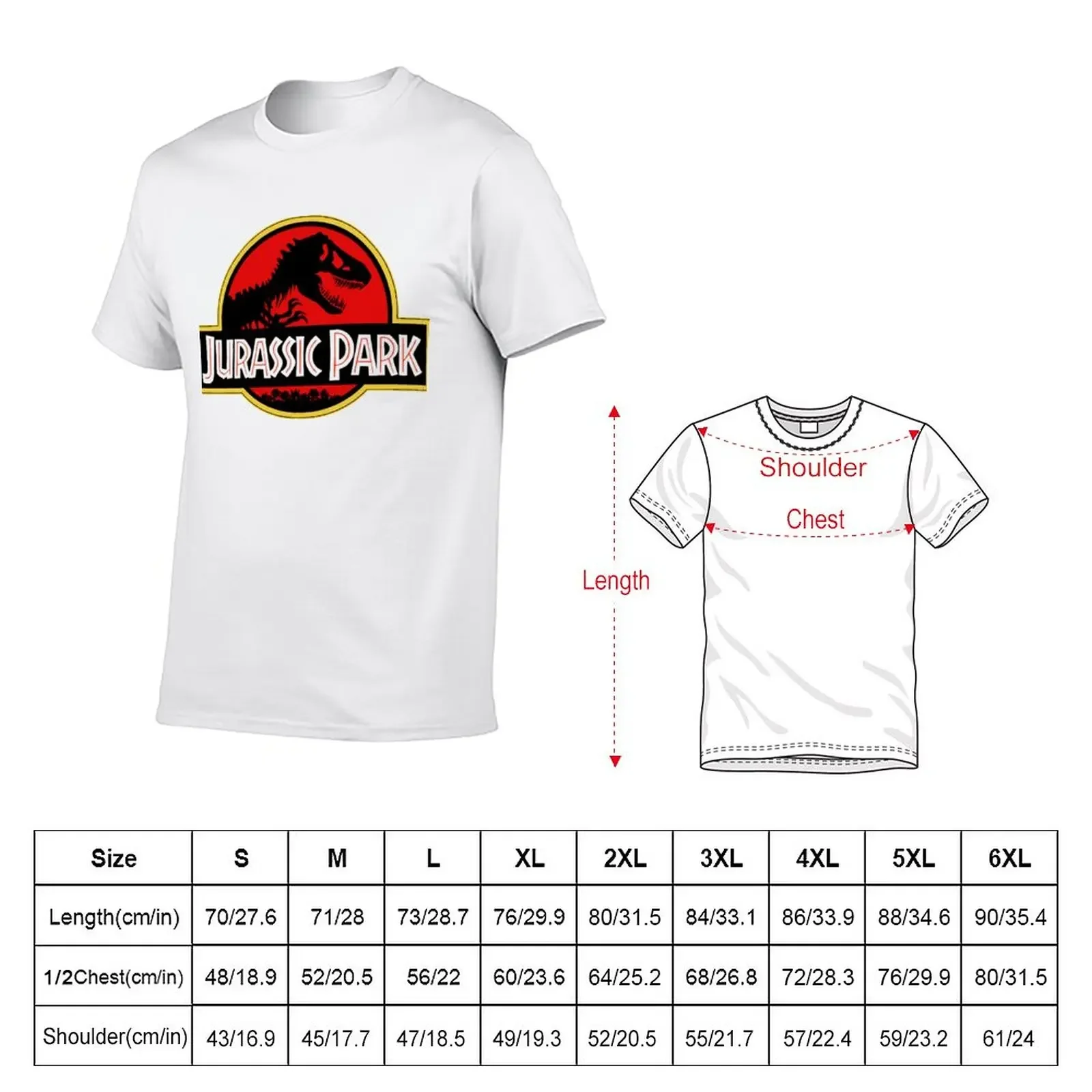 New Jurrasic Park Classic T-Shirt anime clothes blanks workout shirts for men