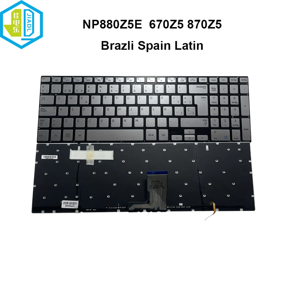 

Latin Spanish Keyboards Backlight Brazilian Keyboard For Samsung NP870Z5E NP880Z5E NP670Z5E 680Z5E NP780Z5E Brazil Spain Backlit