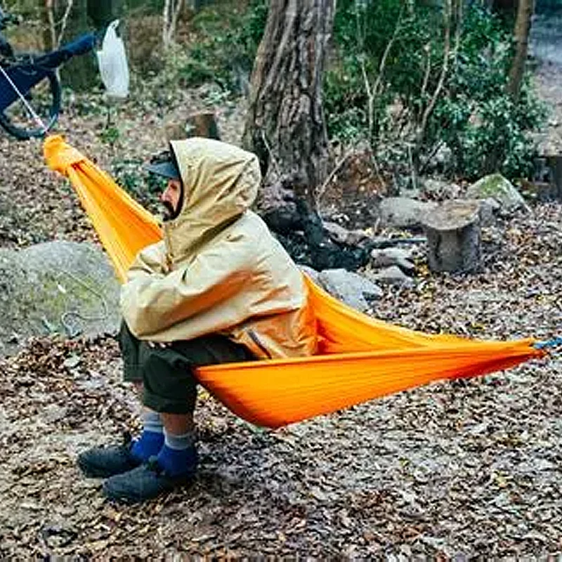 Ultralight Camping Hammock 380T Parachute Nylon 20D Lightweight Compact for Hiking Outdoor Activities