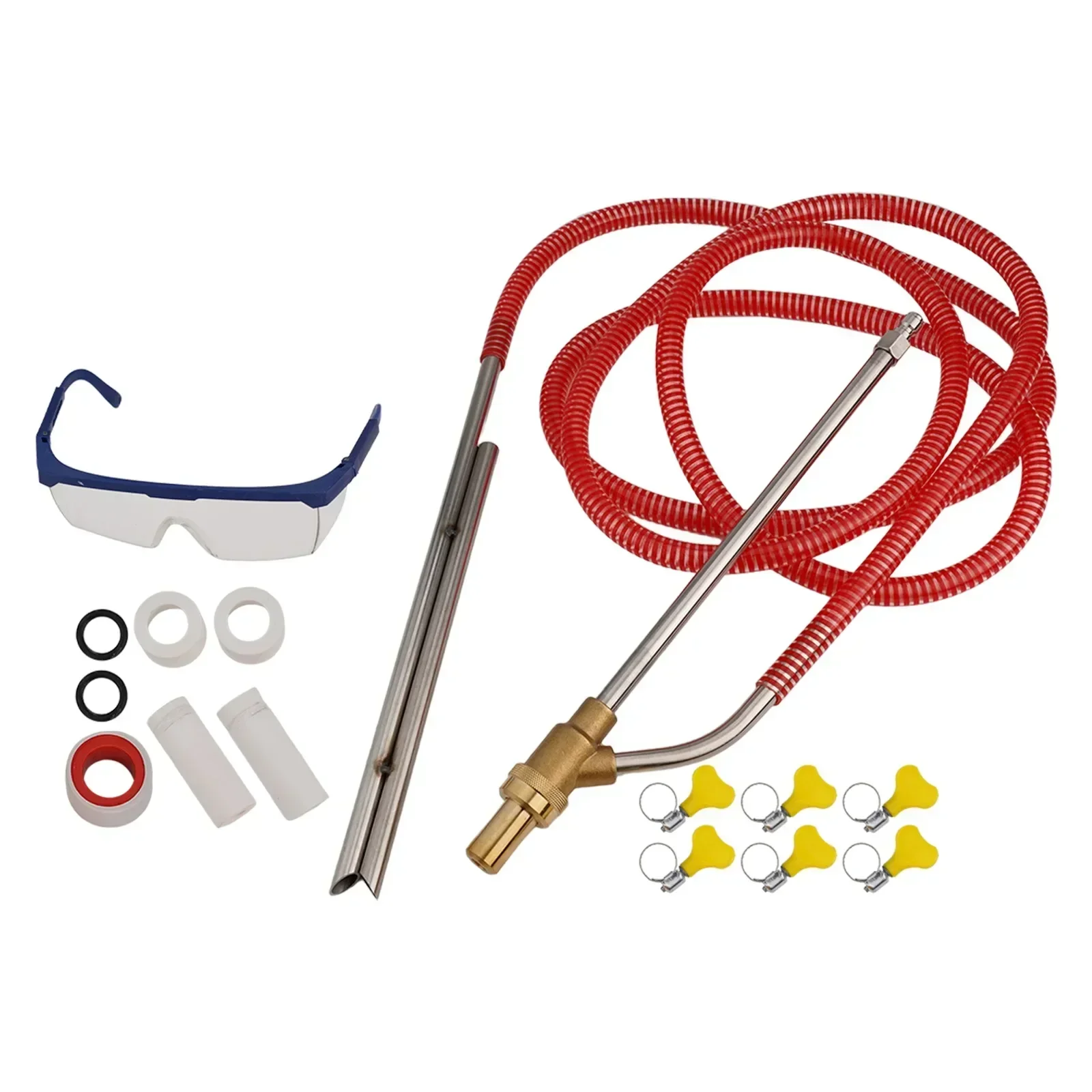 

High Quality For Pressure Washer Sandblasting Kit for Effective Cleaning Includes Hose Wand Sand Wand Goggle Clamps Nozzles