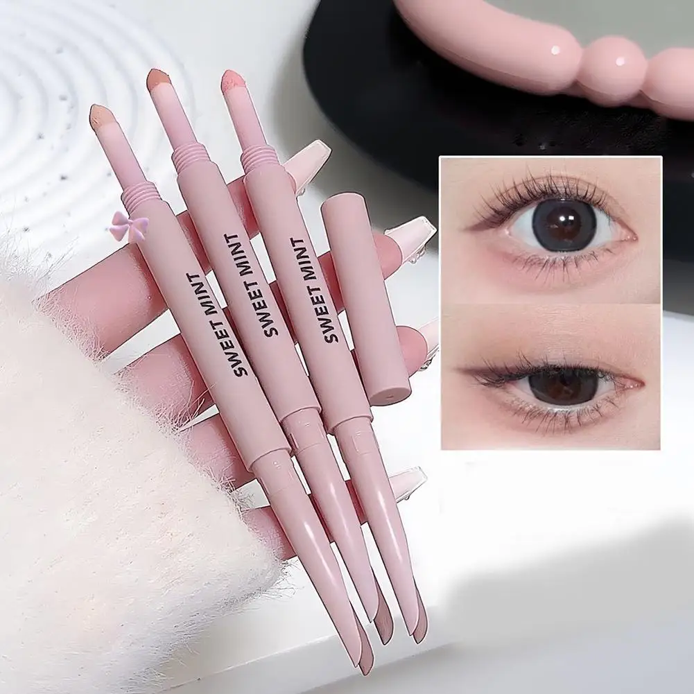 Meniscus Double-end Lying Silkworm Eyeliner Pencil Diamond Glitter Matte Aegyosal Pen Brightening Cream Shadow Highligher Makeup