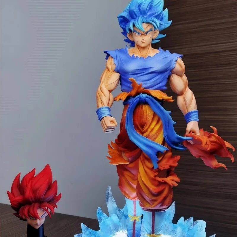 

new S+Premium dragon ball Super Blue Wukong Limited Edition Dragon Ball GK Model Handmade Trendy Play Statue Gift Periphery toys