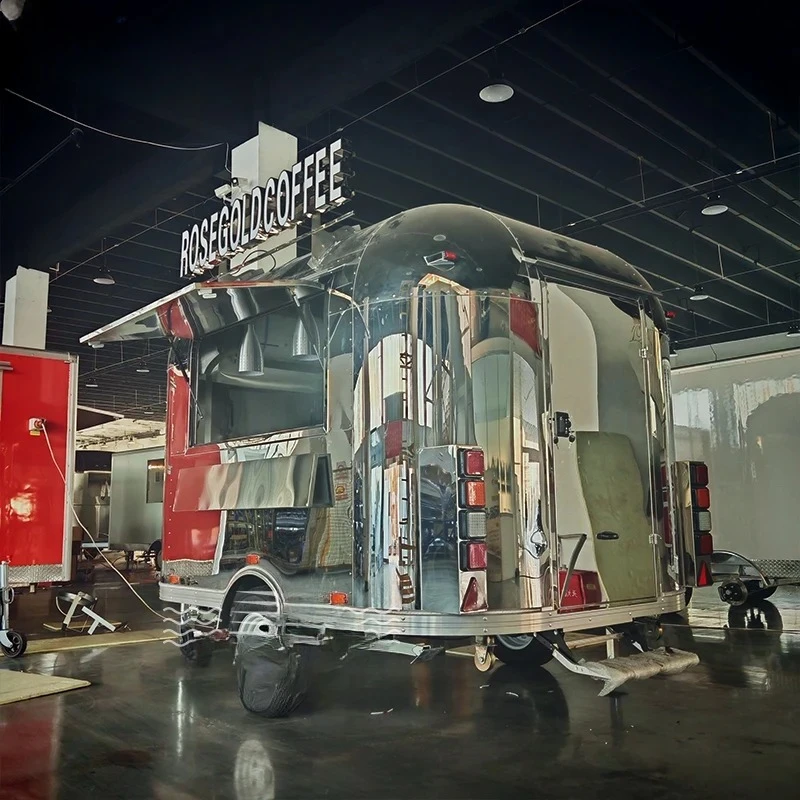 Catering Bubble Tea Foodtruck Todo equipado Camión de quiosco interior Carro móvil de comida Remolque Panadería Cocina Estados Unidos en venta en Malasia