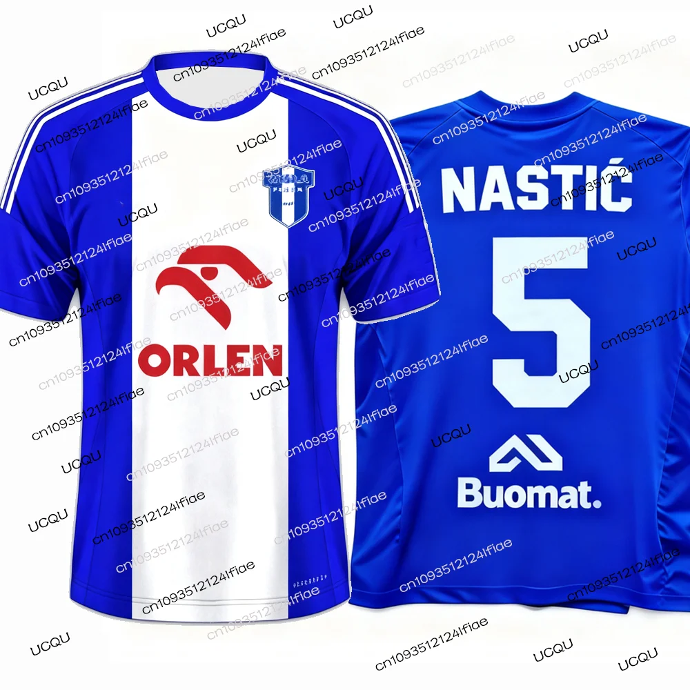 تي شيرت جيرسي جديد لمباراة كرة القدم من Wisła Pilock لعام 2025 رقم Leszczyinski. 12 تي شيرت Fan Special Jersey Kit تي شيرت رياضي للرجال #5