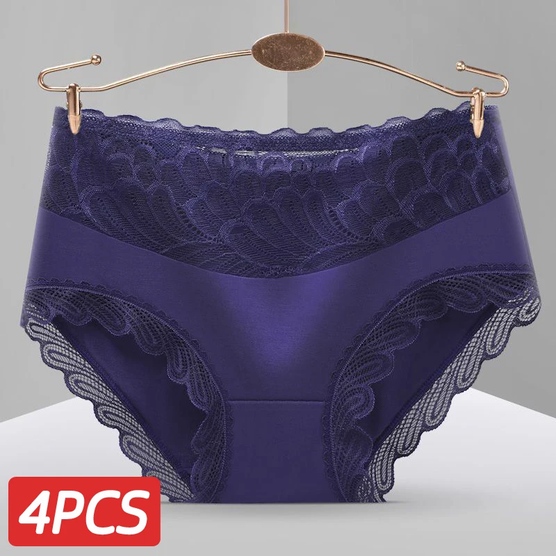

4 Pcies/Set Women's Underwear Women's Cotton Seamless Underwear Women's Cotton Underwear Fashion Sexy Underwear Women