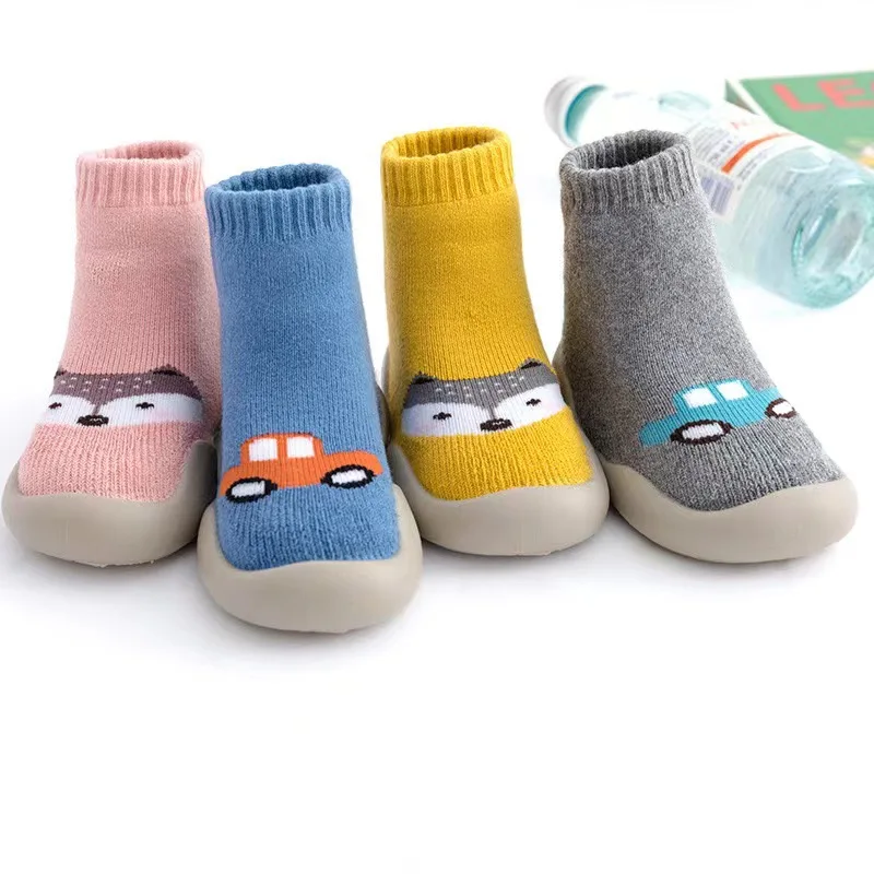 

Детская Мягкая нескользящая обувь на весну, осень и зиму для прогулок в помещении для младенцев и маленьких детей дышащая обувь для малышей