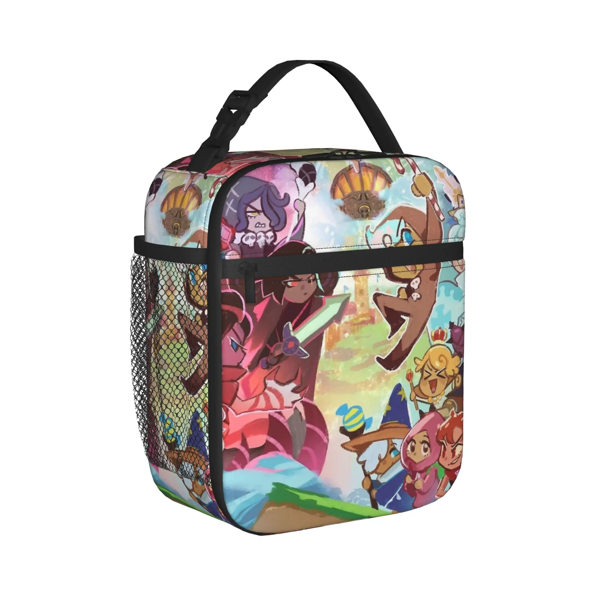 Cookies Run Kingdoms Thermal Insulated Lunch Bag for School Cartoon Reusable Bento Box Thermal Cooler Lunch Boxes
