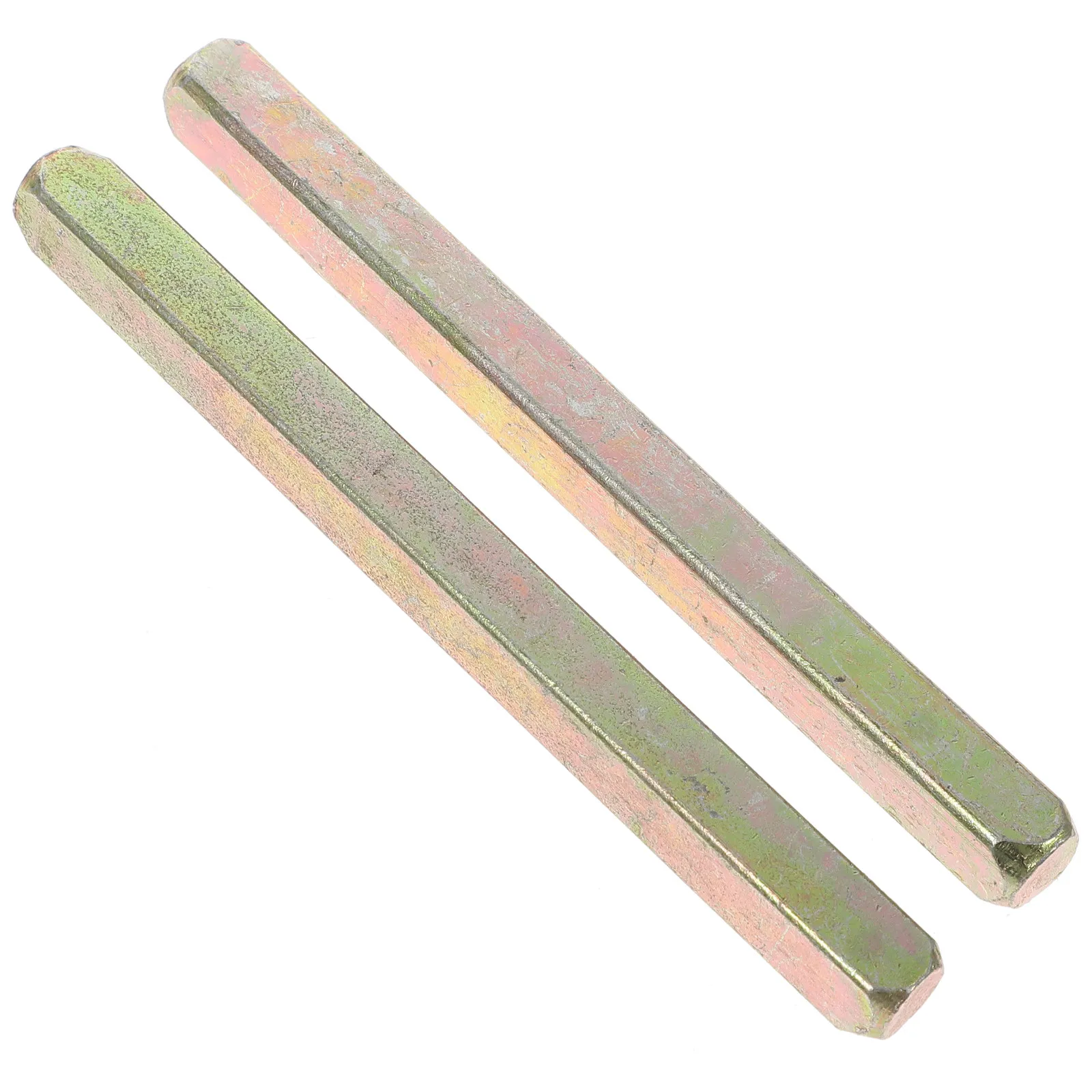 2Pcs Door Handle Spindle Bar 100Mm Solid Iron Square Replacement Spindle for Vintage Door Knob Lock Hardware