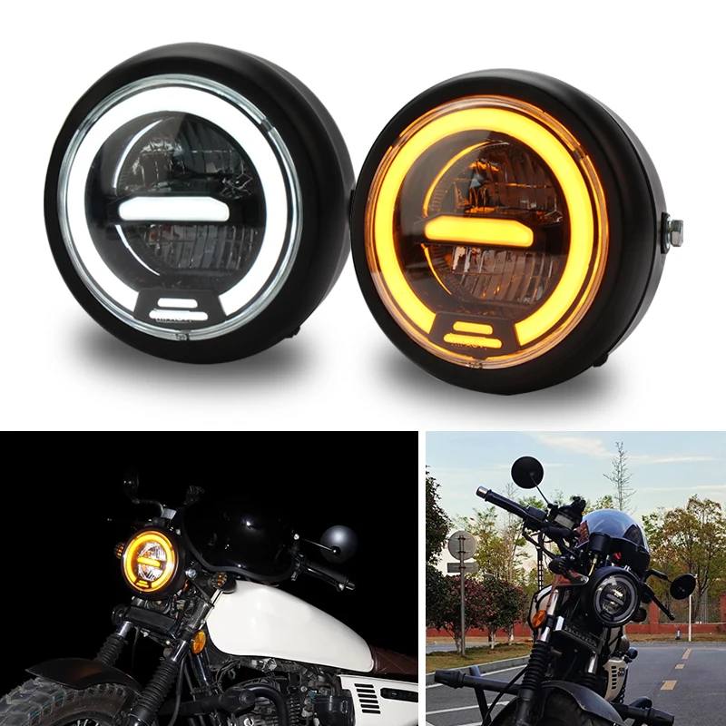 

Headlights LED Lights Retro Universal Headlights Motorcycle Universal Modification Parts