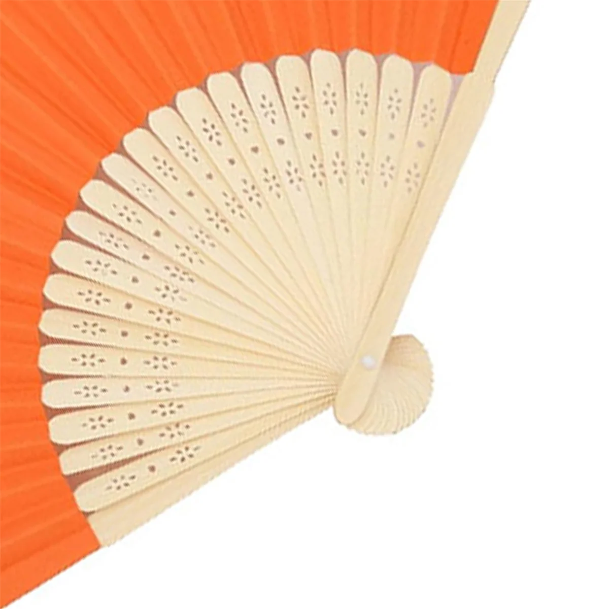 24 PCS Hand Bamboo Folding Fans Handheld Paper Folding Fans for Wedding Parties and Home Decoration