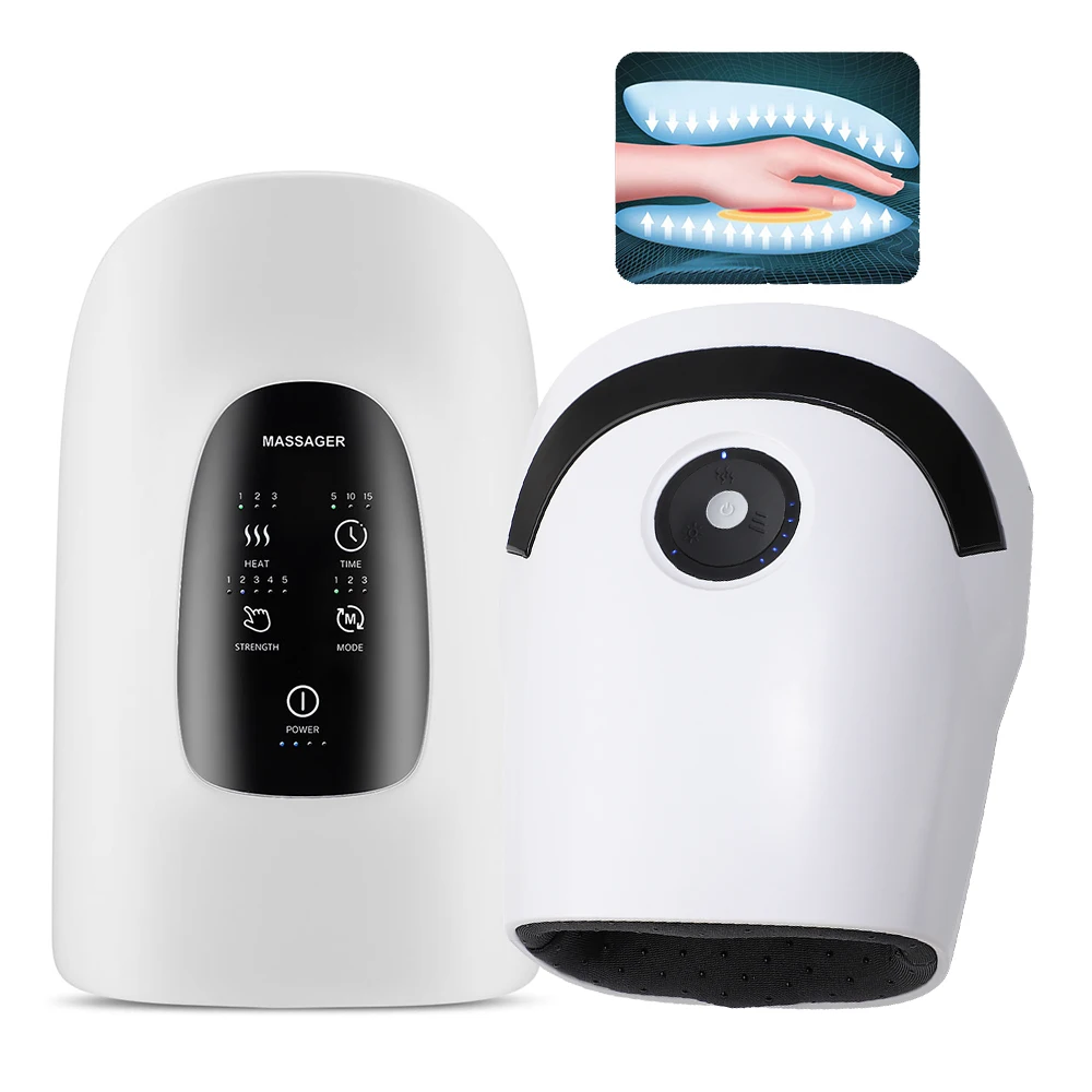 

Пневматический массажер для рук с подогревом для домашнего использования: массаж пальцев, запястий, ладоней, расслабление мышц, воздушно-компрессионный массаж, теплый компресс